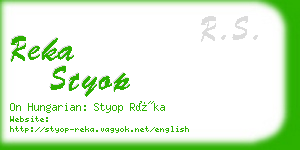 reka styop business card